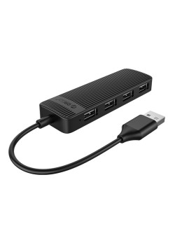 ORICO USB hub FL02, 4x θυρών, USB 2.0, 480Mbps, USB σύνδεση, μαύρο
