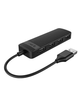 ORICO USB hub FL02, 4x θυρών, USB 2.0, 480Mbps, USB σύνδεση, μαύρο
