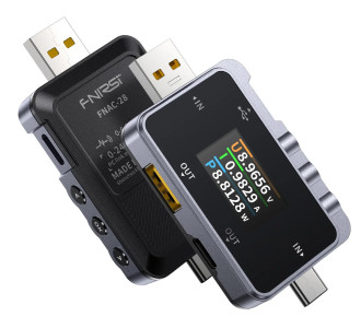 FNIRSI USB tester φόρτισης FNAC-28, USB & USB-C FNIRSI USB tester φόρτισης FNAC-28, USB & USB-C
