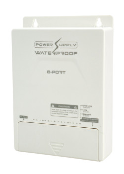 FOLKSAFE τροφοδοτικό συστημάτων CCTV FS-DC120805W, 8 εξόδων, 12V/5A, αδιάβροχο IP65