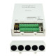 FOLKSAFE τροφοδοτικό συστημάτων CCTV FS-DC121608W, 16 εξόδων, 12V/8A, αδιάβροχο IP65