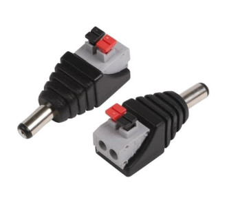 FOLKSAFE βύσμα τροφοδοσίας DC αρσενικό DCMCP, 5.5x2.1mm, push-pin, 5τμχ