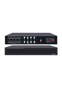 FOLKSAFE video and power receiver hub FS-HD4608VPS12, 8 channel