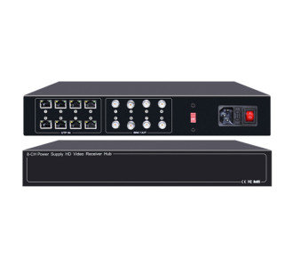 FOLKSAFE video and power receiver hub FS-HD4608VPS12, 8 channel