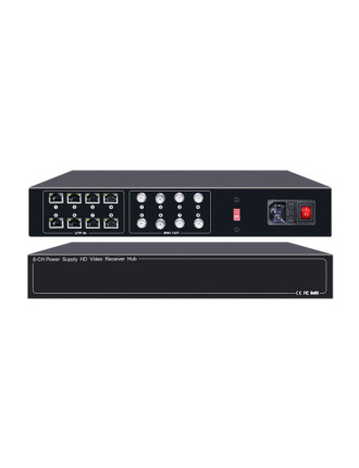 FOLKSAFE video and power receiver hub FS-HD4608VPS12, 8 channel