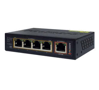 FOLKSAFE PoE Ethernet Switch FS-S1004EP-E, 4 Ports 10/100Mbps