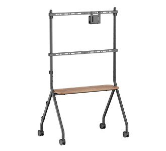 BRATECK βάση τηλεόρασης δαπέδου FS66-46F-01, 37-86", έως 80kg, με ράφι & ροδάκια