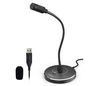 CMTECK επιτραπέζιο μικρόφωνο G009 με εύκαμπτο βραχίονα, omnidirectional, USB, μαύρο CMTECK επιτραπέζιο μικρόφωνο G009 με εύκαμπτο βραχίονα, omnidirectional, USB, μαύρο