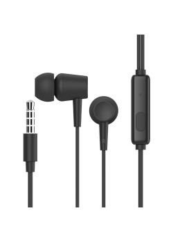 CELEBRAT earphones με μικρόφωνο G13, 3.5mm σύνδεση, Φ10mm, 1.2m, μαύρο