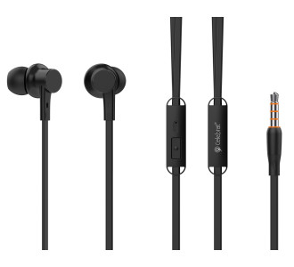 CELEBRAT earphones με μικρόφωνο G19, 3.5mm σύνδεση, Φ10mm, 1.2m, μαύρα CELEBRAT earphones με μικρόφωνο G19, 3.5mm σύνδεση, Φ10mm, 1.2m, μαύρα