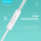 CELEBRAT earphones με μικρόφωνο G20, 3.5mm σύνδεση, Φ14mm, 1.2m, λευκά CELEBRAT earphones με μικρόφωνο G20, 3.5mm σύνδεση, Φ14mm, 1.2m, λευκά