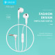 CELEBRAT earphones με μικρόφωνο G20, 3.5mm σύνδεση, Φ14mm, 1.2m, λευκά CELEBRAT earphones με μικρόφωνο G20, 3.5mm σύνδεση, Φ14mm, 1.2m, λευκά