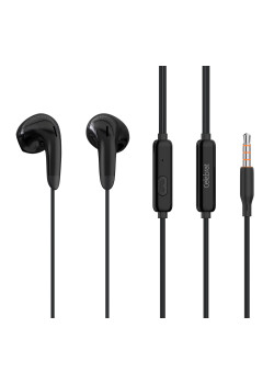 CELEBRAT earphones με μικρόφωνο G27, 3.5mm σύνδεση, Φ14mm, 1.2m, μαύρα