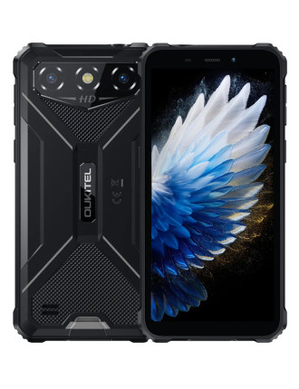 OUKITEL smartphone G3, 6", 4/128GB, 6300mAh, IP68/IP69K/MIL-STD 810H, μαύρο