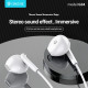 CELEBRAT earphones με μικρόφωνο G34, 3.5mm σύνδεση, 14mm, 1.2m, λευκά CELEBRAT earphones με μικρόφωνο G34, 3.5mm σύνδεση, 14mm, 1.2m, λευκά