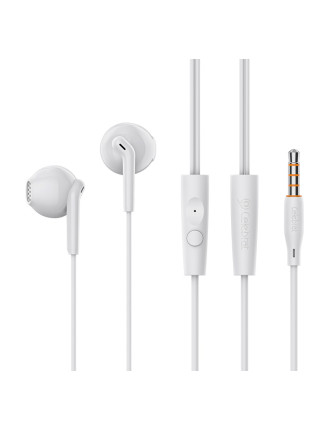 CELEBRAT earphones με μικρόφωνο G34, 3.5mm σύνδεση, 14mm, 1.2m, λευκά CELEBRAT earphones με μικρόφωνο G34, 3.5mm σύνδεση, 14mm, 1.2m, λευκά