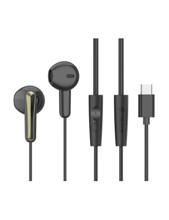 CELEBRAT earphones με μικρόφωνο G37, USB-C σύνδεση, 14.2mm, 1.2m, μαύρα CELEBRAT earphones με μικρόφωνο G37, USB-C σύνδεση, 14.2mm, 1.2m, μαύρα
