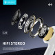 CELEBRAT earphones με μικρόφωνο G39, USB-C σύνδεση, 14mm, 1.2m, λευκά CELEBRAT earphones με μικρόφωνο G39, USB-C σύνδεση, 14mm, 1.2m, λευκά
