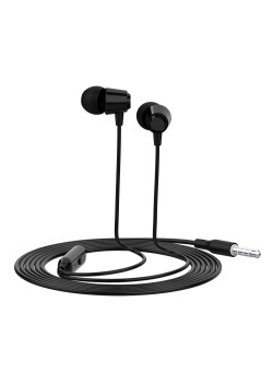 CELEBRAT earphones με μικρόφωνο G4, 3.5mm σύνδεση, Φ10mm, 1.2m, μαύρο