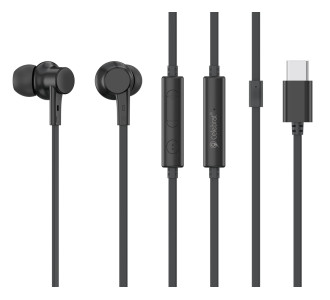 CELEBRAT earphones με μικρόφωνο G40, USB-C σύνδεση, 10mm, 1.2m, μαύρα CELEBRAT earphones με μικρόφωνο G40, USB-C σύνδεση, 10mm, 1.2m, μαύρα