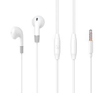 CELEBRAT earphones με μικρόφωνο G8, 3.5mm σύνδεση, Φ14.2mm, 1.2m, λευκά CELEBRAT earphones με μικρόφωνο G8, 3.5mm σύνδεση, Φ14.2mm, 1.2m, λευκά