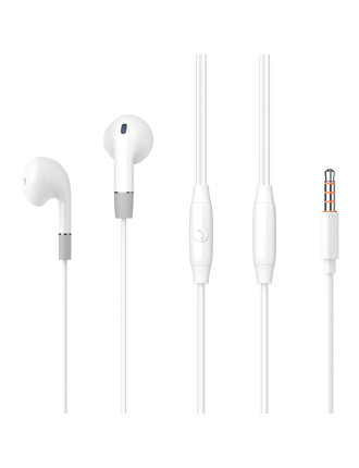 CELEBRAT earphones με μικρόφωνο G8, 3.5mm σύνδεση, Φ14.2mm, 1.2m, λευκά CELEBRAT earphones με μικρόφωνο G8, 3.5mm σύνδεση, Φ14.2mm, 1.2m, λευκά