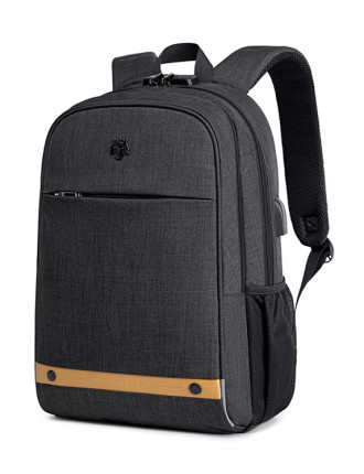 GOLDEN WOLF τσάντα πλάτης GB00375 με θήκη laptop 15.6", 19L, USB, μαύρη GOLDEN WOLF τσάντα πλάτης GB00375 με θήκη laptop 15.6", 19L, USB, μαύρη