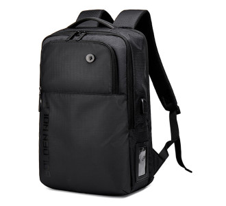 GOLDEN WOLF τσάντα πλάτης GB00399, με θήκη laptop 15.6", 20L, μαύρη