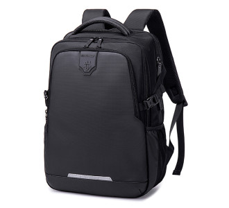GOLDEN WOLF τσάντα πλάτης GB00444, με θήκη laptop 15.6", 23L, μαύρη