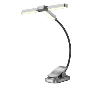 GLOCUSENT LED φακός διαβάσματος GLCSNTA2301, επαναφορτιζόμενος, έως 50lm, γκρι