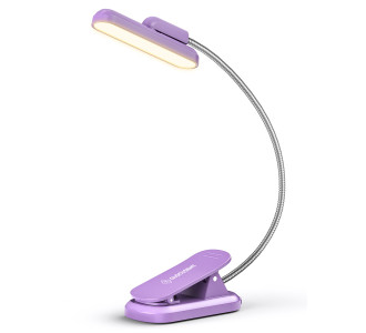 GLOCUSENT LED φακός διαβάσματος GLCSNTA2402, επαναφορτιζόμενος, έως 60lm, μωβ