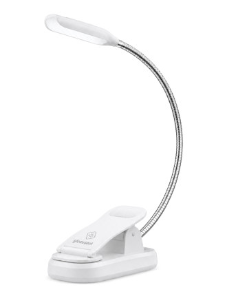 GLOCUSENT LED φακός διαβάσματος GLCSNTBL105W, επαναφορτιζόμενος, έως 45lm, λευκός GLOCUSENT LED φακός διαβάσματος GLCSNTBL105W, επαναφορτιζόμενος, έως 45lm, λευκός