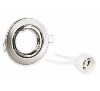 POWERTECH μεταλλικό πλαίσιο spot & ντουί GU10-003, χωνευτό, 81x31.5mm POWERTECH μεταλλικό πλαίσιο spot & ντουί GU10-003, χωνευτό, 81x31.5mm