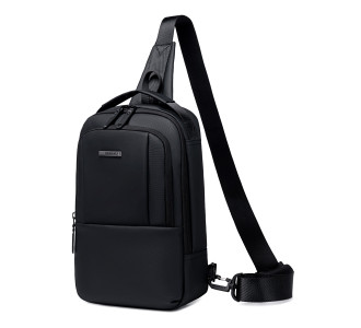 GOLDEN WOLF τσάντα Crossbody GXB00725, 4L, μαύρη GOLDEN WOLF τσάντα Crossbody GXB00725, 4L, μαύρη