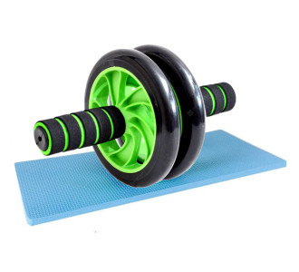 Ρόδα κοιλιακών AB Wheel GYM-0001, μαύρο-πράσινο Ρόδα κοιλιακών AB Wheel GYM-0001, μαύρο-πράσινο