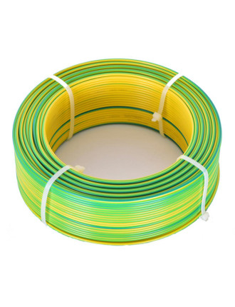 CABLEL καλώδιο H07V-U 4mm², 450/750V, 100m, κίτρινο-πράσινο