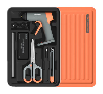 DELI σετ εργαλείων με πιστόλι θερμοκόλλησης H1001-C, 7τμχ DELI σετ εργαλείων με πιστόλι θερμοκόλλησης H1001-C, 7τμχ