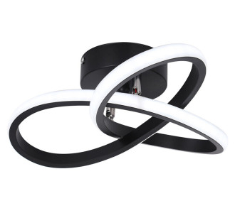 POWERTECH LED φωτιστικό οροφής HLL-0113, 18W, 4000K, 26x26x12cm, μαύρο