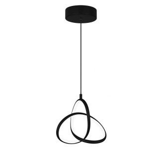 POWERTECH LED φωτιστικό οροφής HLL-0145, 25W, 4000K, Φ40cm, 1m, μαύρο
