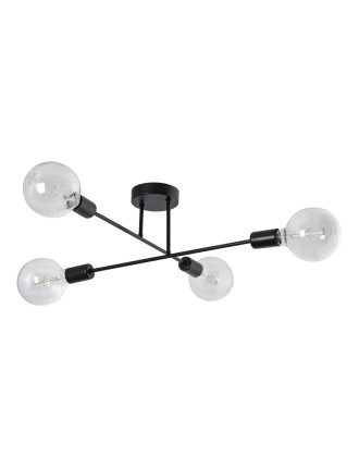 POWERTECH φωτιστικό οροφής HLL-0149, 4x E27, μεταλλικό, μαύρο POWERTECH φωτιστικό οροφής HLL-0149, 4x E27, μεταλλικό, μαύρο