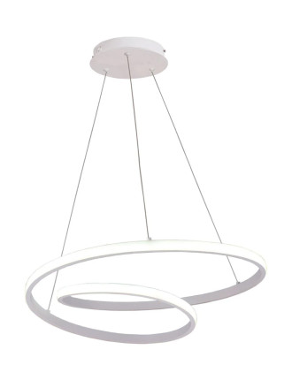 POWERTECH LED φωτιστικό οροφής HLL-0153, 25W, 4000K, Φ40cm, 1m, λευκό POWERTECH LED φωτιστικό οροφής HLL-0153, 25W, 4000K, Φ40cm, 1m, λευκό