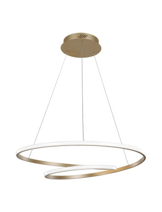 POWERTECH LED φωτιστικό οροφής HLL-0155, 25W, 4000K, Φ40cm, 1m, χρυσό POWERTECH LED φωτιστικό οροφής HLL-0155, 25W, 4000K, Φ40cm, 1m, χρυσό