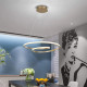POWERTECH LED φωτιστικό οροφής HLL-0155, 25W, 4000K, Φ40cm, 1m, χρυσό POWERTECH LED φωτιστικό οροφής HLL-0155, 25W, 4000K, Φ40cm, 1m, χρυσό