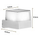 POWERTECH LED φωτιστικό τοίχου HLL-0156, 7W, 4000K, 560lm, IP65, λευκό POWERTECH LED φωτιστικό τοίχου HLL-0156, 7W, 4000K, 560lm, IP65, λευκό
