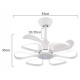 POWERTECH ανεμιστήρας οροφής HLL-0173 με LED φως, 96W, Φ55x35cm, λευκός POWERTECH ανεμιστήρας οροφής HLL-0173 με LED φως, 96W, Φ55x35cm, λευκός