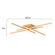 POWERTECH LED φωτιστικό οροφής HLL-0179, 50W, 4500K, 9x60x60cm, χρυσό POWERTECH LED φωτιστικό οροφής HLL-0179, 50W, 4500K, 9x60x60cm, χρυσό