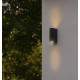 POWERTECH φωτιστικό τοίχου HLL-0188 για 2x GU10 λάμπες, μεταλλικό, IP65, μαύρο POWERTECH φωτιστικό τοίχου HLL-0188 για 2x GU10 λάμπες, μεταλλικό, IP65, μαύρο
