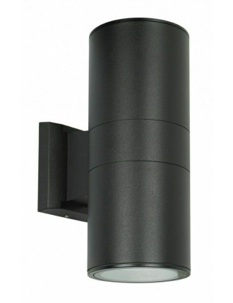 POWERTECH φωτιστικό τοίχου HLL-0190 για 2x GU10 λάμπες, μεταλλικό, IP65, μαύρο POWERTECH φωτιστικό τοίχου HLL-0190 για 2x GU10 λάμπες, μεταλλικό, IP65, μαύρο