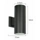 POWERTECH φωτιστικό τοίχου HLL-0190 για 2x GU10 λάμπες, μεταλλικό, IP65, μαύρο POWERTECH φωτιστικό τοίχου HLL-0190 για 2x GU10 λάμπες, μεταλλικό, IP65, μαύρο