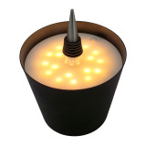 POWERTECH LED φωτιστικό για μπουκάλι HLL-0197, ρυθμιζόμενο, επαναφορτιζόμενο, μαύρο